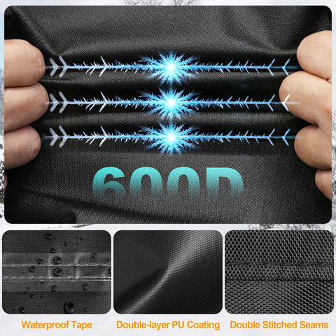 Kipiea windproof buckle design secures the cover during strong winds