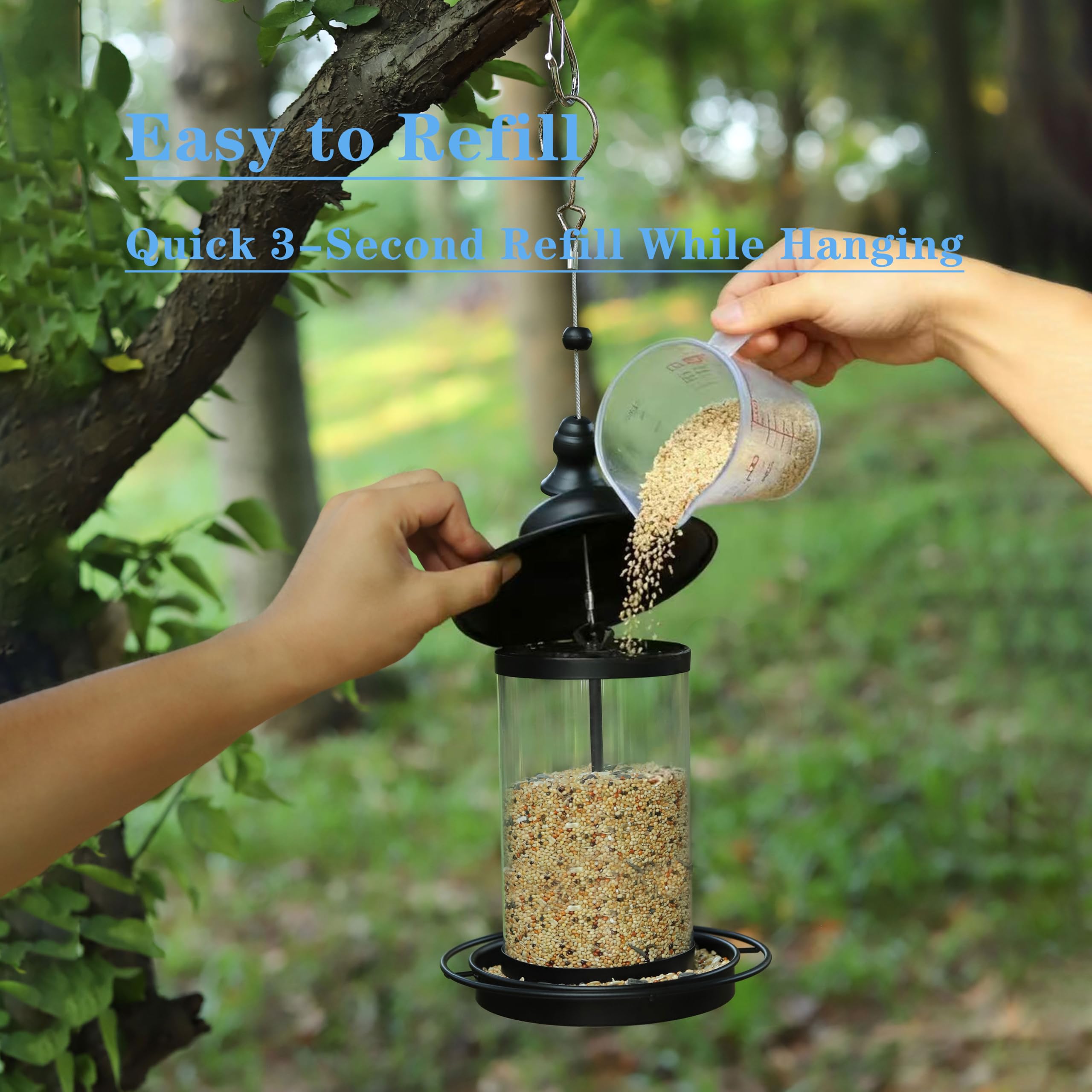 Seven drainage holes keep the tray dry and minimize waste.