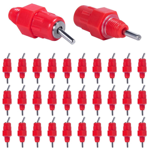 KISEER 30-pack water nipple drinker assembly for PVC poultry setups