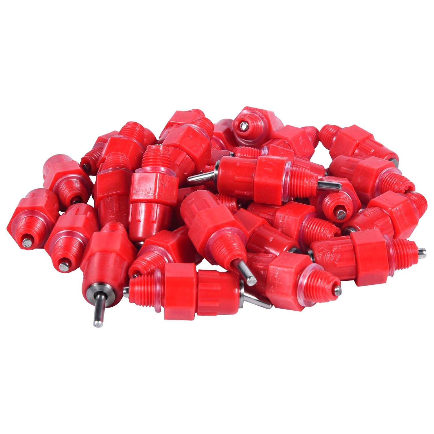 KISEER screw-style nipples shown with PVC setup for easy installation