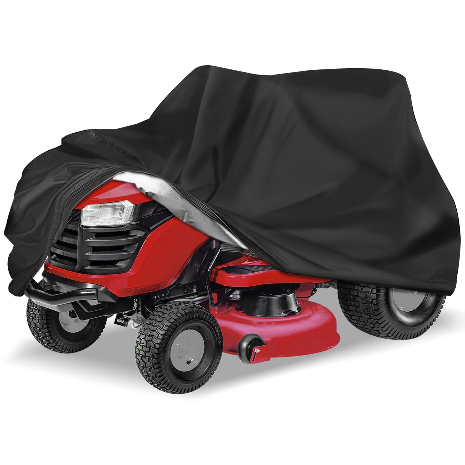 KISEER lawn mower cover waterproof 210D protects your tractor from rain