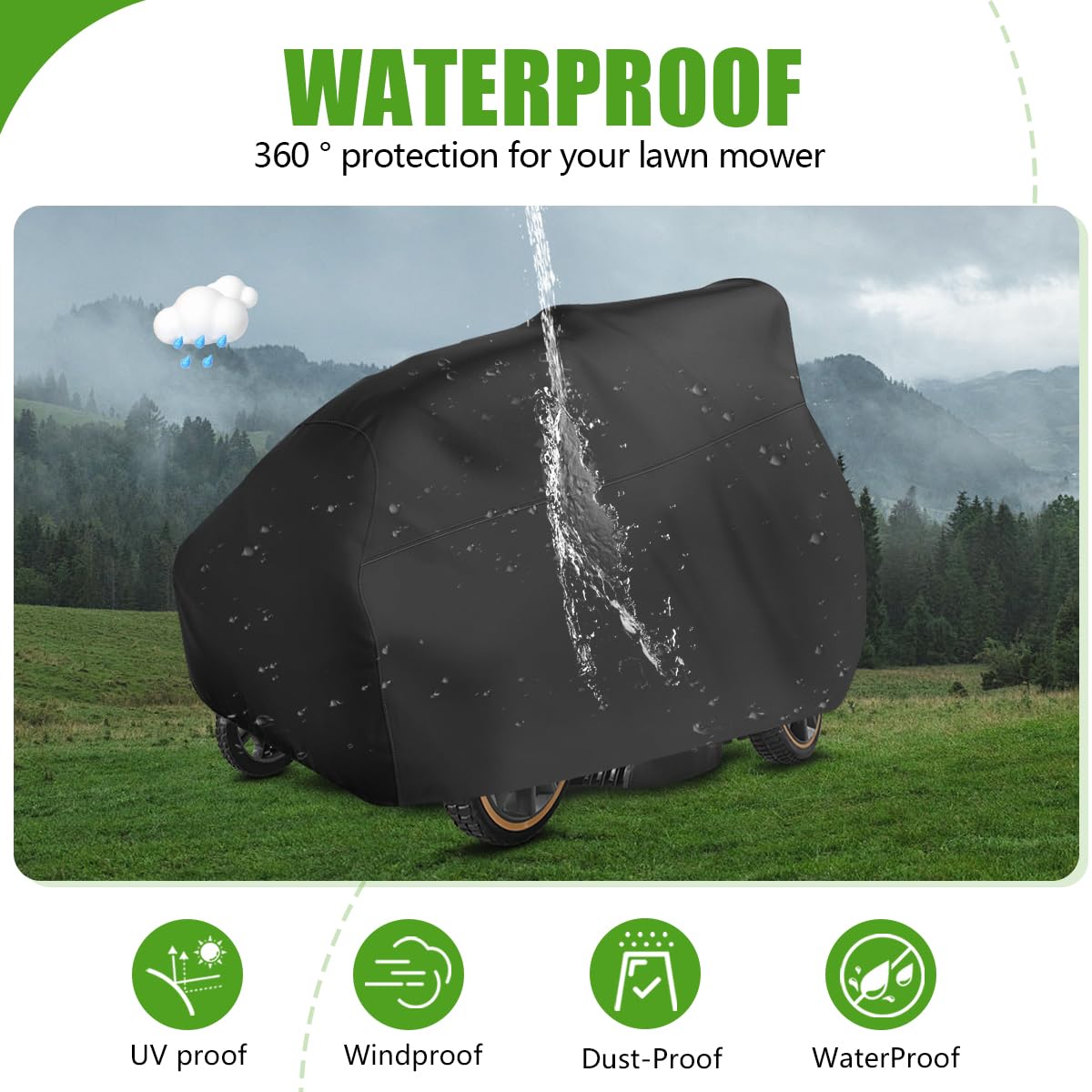 KISEER easy-clean cover with included storage bag simplifies maintenance