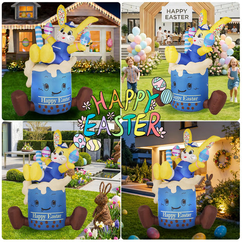 KISSUNY durable inflatable brings a welcoming mood to guests outdoors.