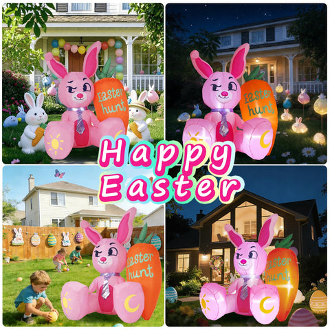 KISSUNY Easter egg hunt party décor creates a welcoming backdrop.