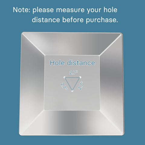 Kisworm shield close-up showing 2-3/4 inch hole distance for alignment