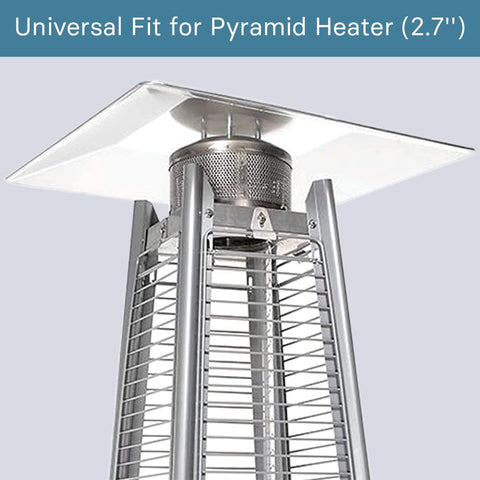 Kisworm reflector shield with three pre-drilled holes aligned to common four-sided heaters
