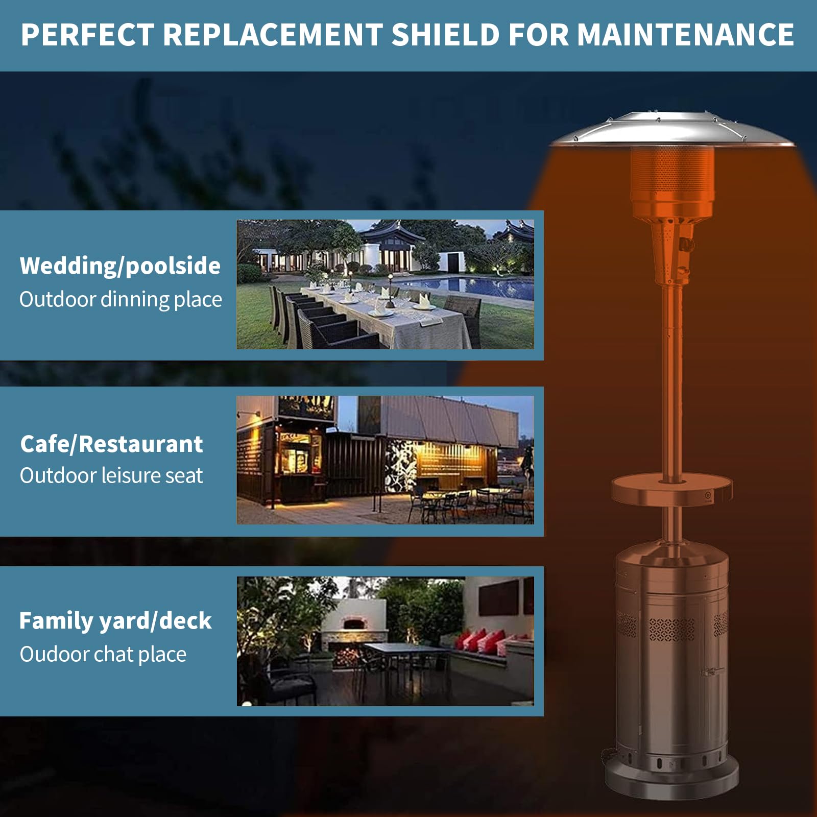 Kisworm replacement dome part offers cost-effective heater repair.