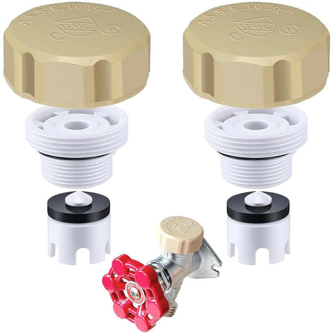 KISYONGUS 2-pack ASSE 1019-A vacuum breaker kit for outdoor faucets, anti-siphon protection.