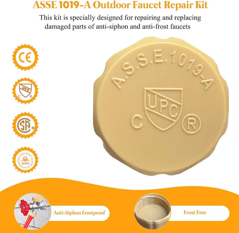KISYONGUS outdoor faucet repair parts for quick, secure valve maintenance.