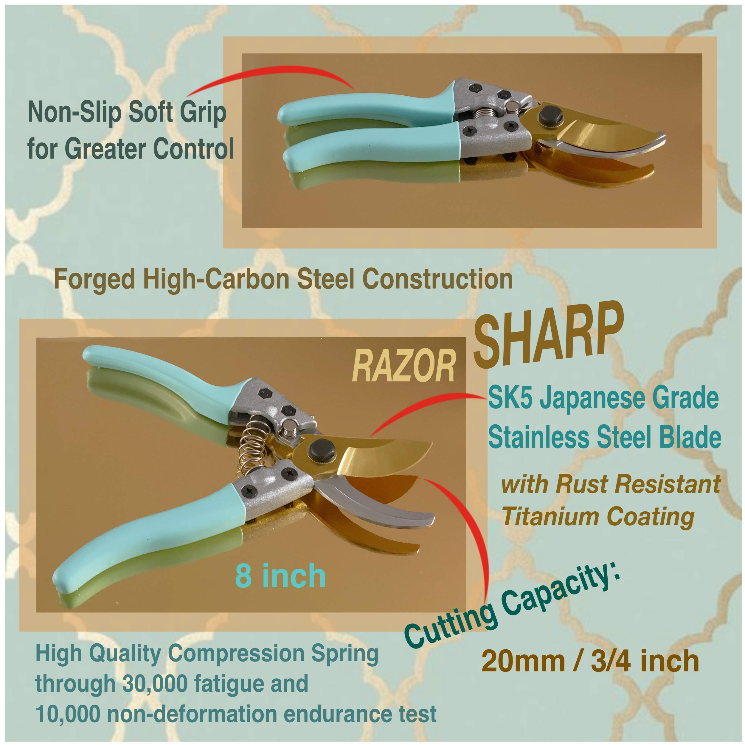 Kit4Pros rust-resistant aluminum hand tools arranged for versatile home gardening