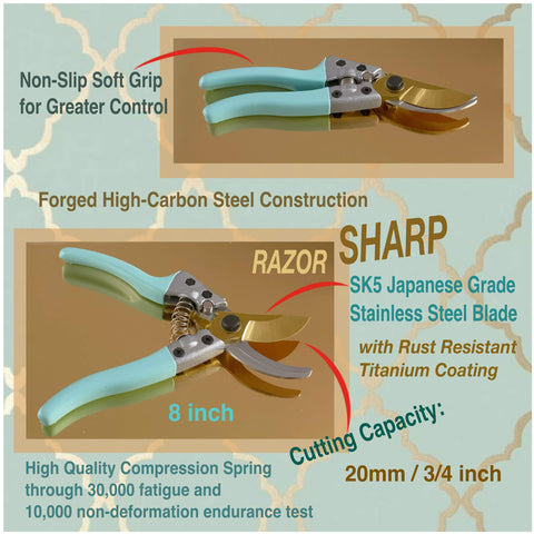Kit4Pros rust-resistant aluminum hand tools arranged for versatile home gardening