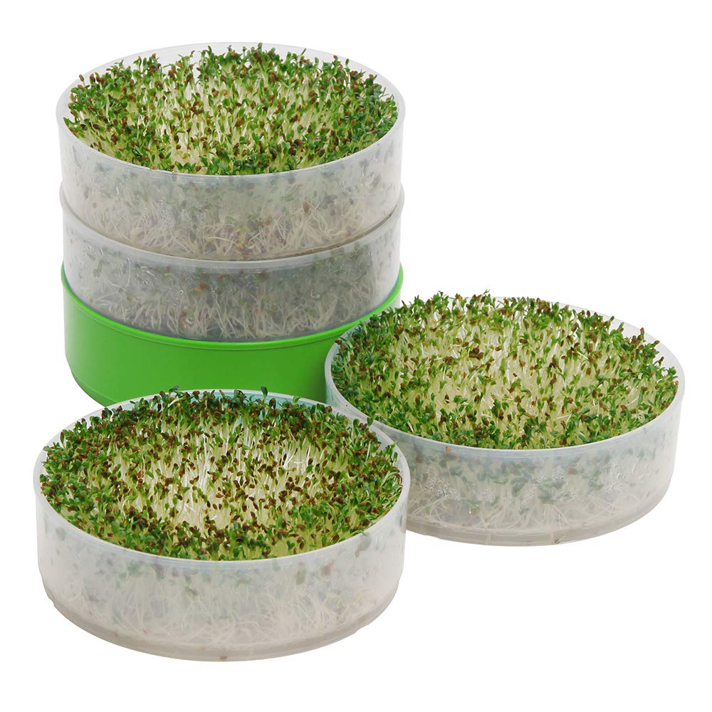 KITCHEN CROP stackable trays expand your sprouting capacity.