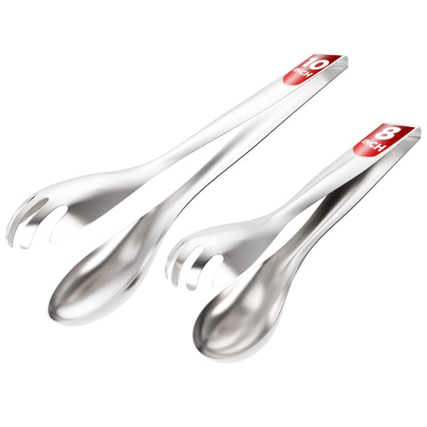 Kitchen Discovery tongs 8-inch salad tong for easy serving and portion control.