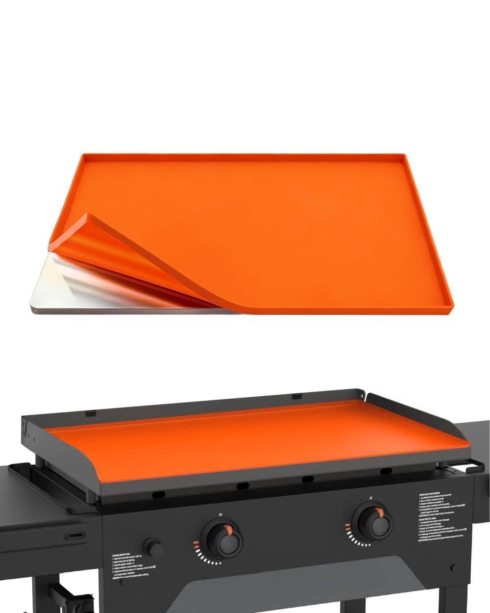 Kitchen Perfection 28-inch silicone griddle cover on Blackstone guards against rust and debris