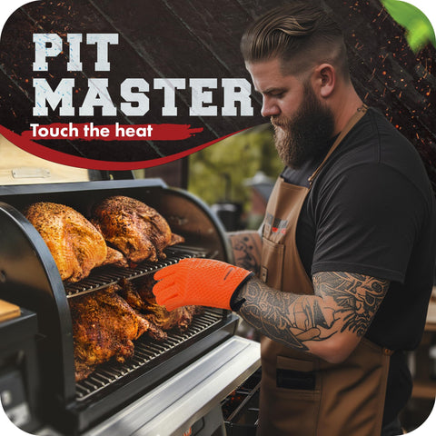 Kitchen Perfection XL gloves demonstrate non slip grip on hot pans