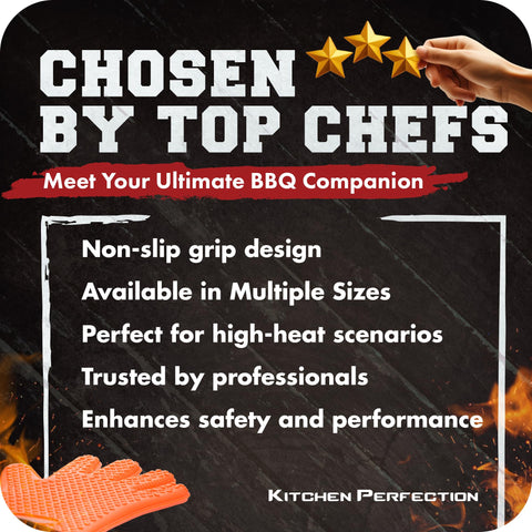 Kitchen Perfection XL gloves waterproof exterior protects hands during heat exposure