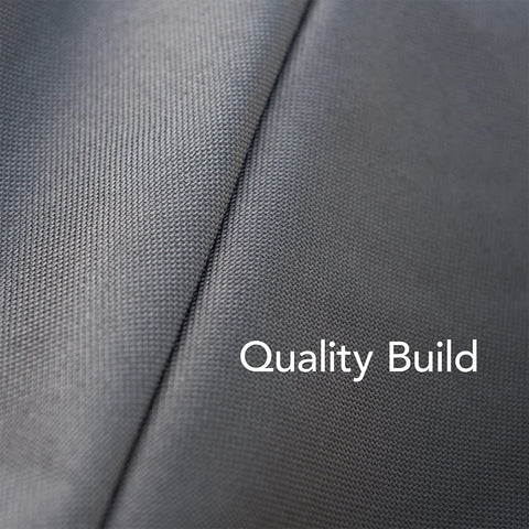 KitchenAid secure gray grill cover stays in place with Velcro straps.