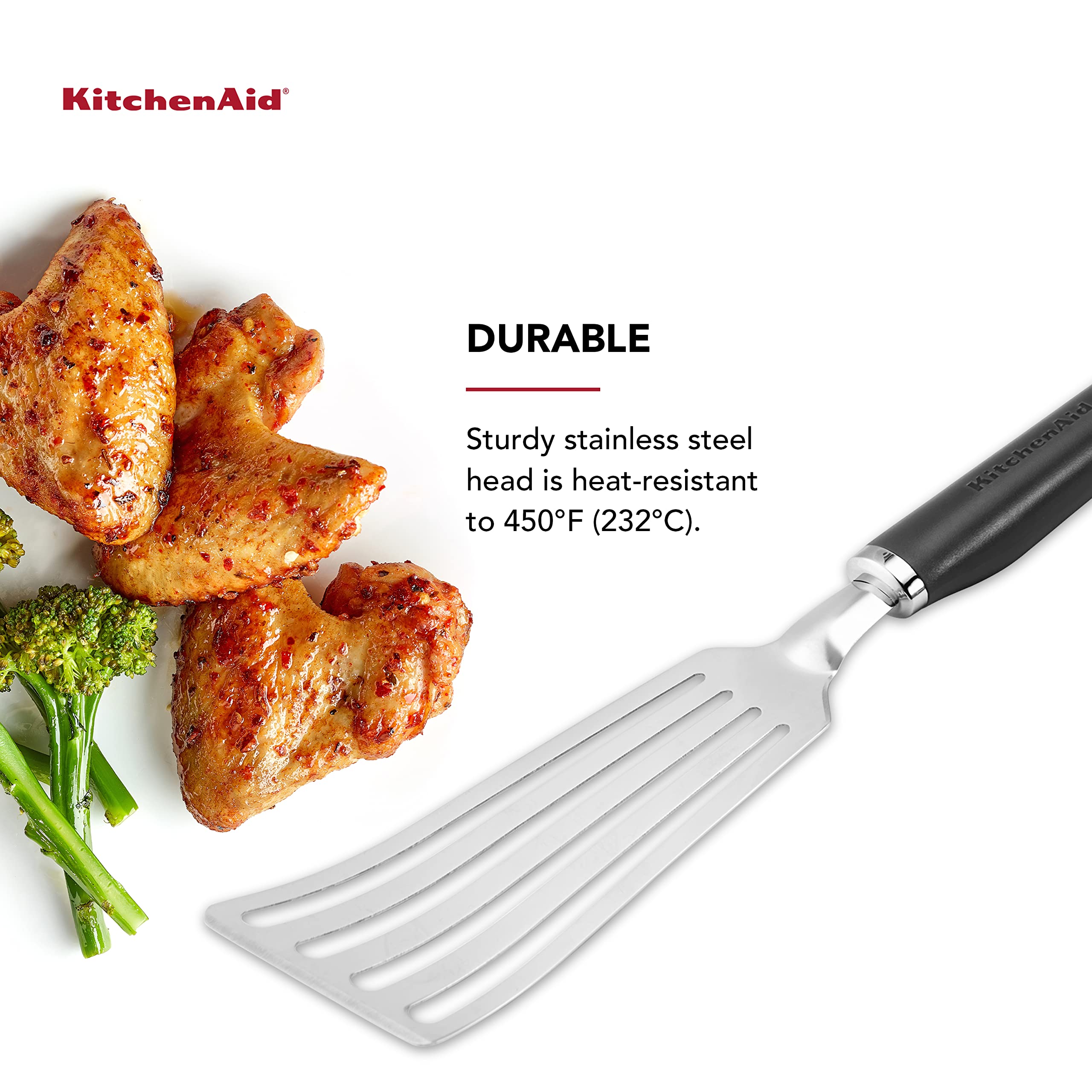 KitchenAid KO024OHOBA abs chrome-plated bolster adds upscale durability