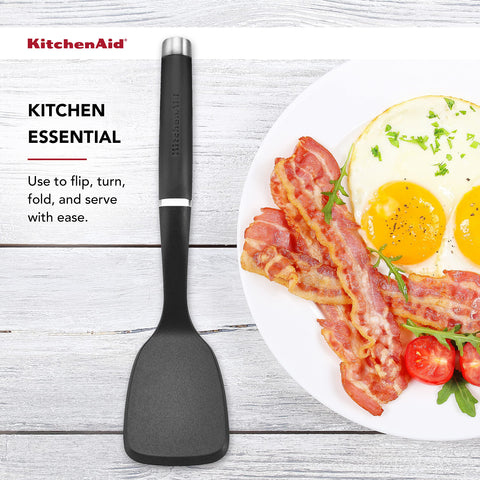 KitchenAid debossed logo on matte handle for upscale look