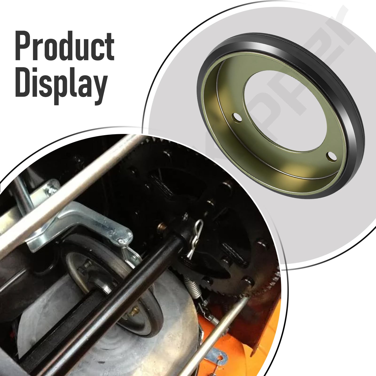 KitchenKipper friction disc material close-up highlights durable, high-traction surface.