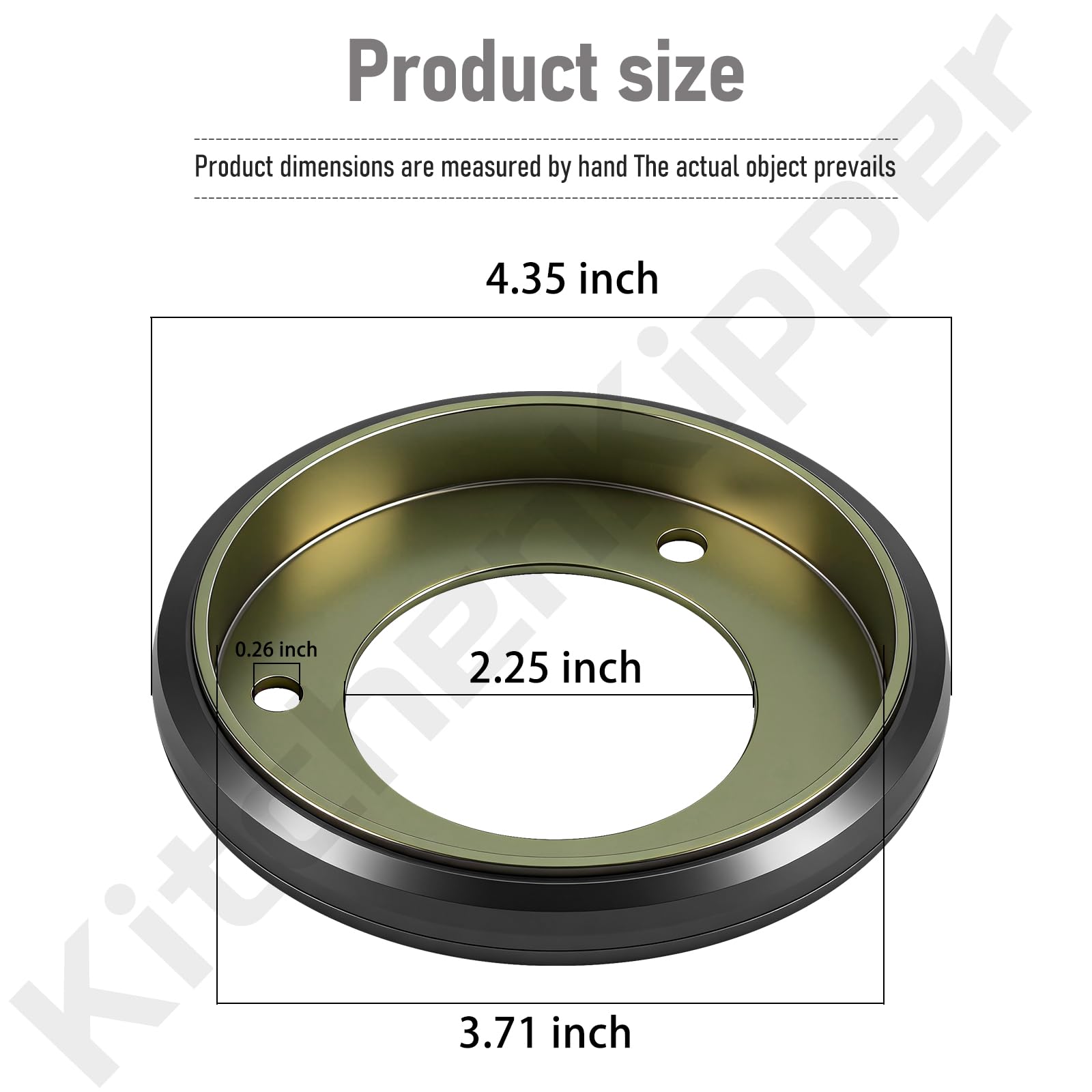 KitchenKipper Drive Friction Disc od-id dimensions ensure precise fit.