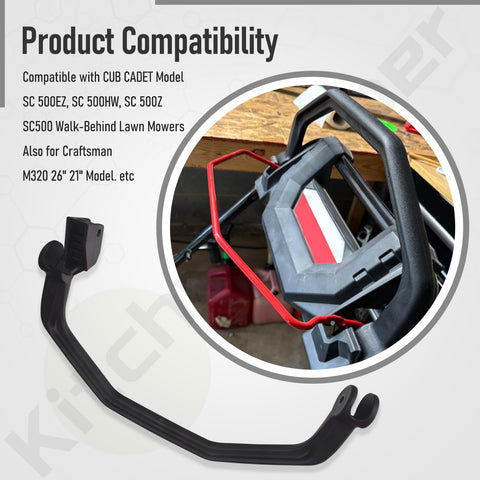 KitchenKipper 731-09730B drive handle mounted on a TB370; broad compatibility.
