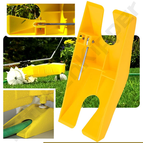 KitchenKipper easy manual adjustment shot demonstrates quick lawn coverage setup.