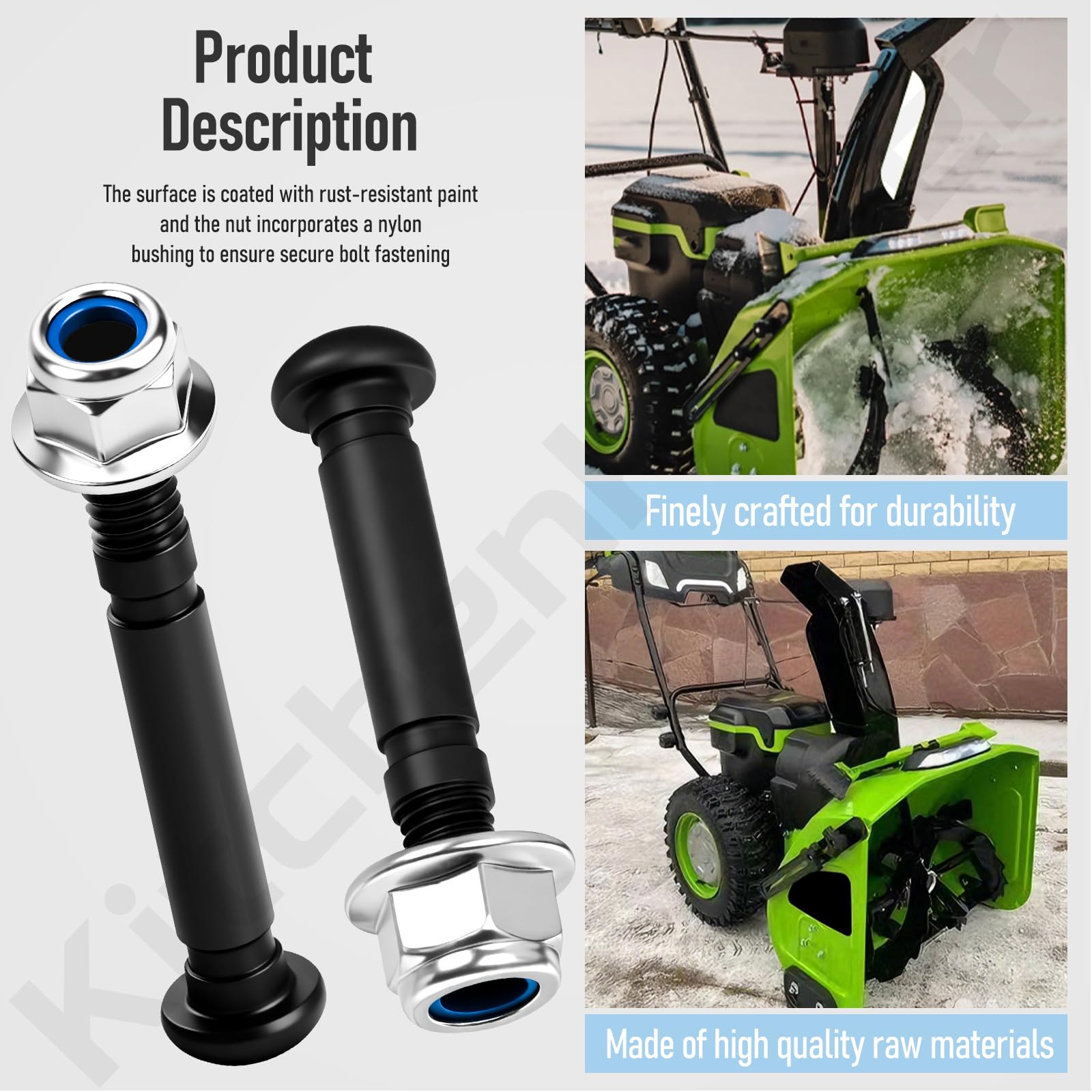 KitchenKipper rust-resistant coating protects pins in winter use