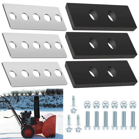 KitchenKipper universal snow blower impeller kit with rubber paddles boosts throwing power.