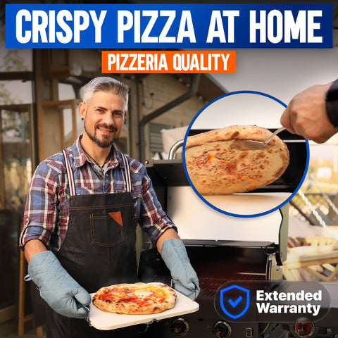 KitchenStar cordierite stone shows high heat tolerance for crisp crusts