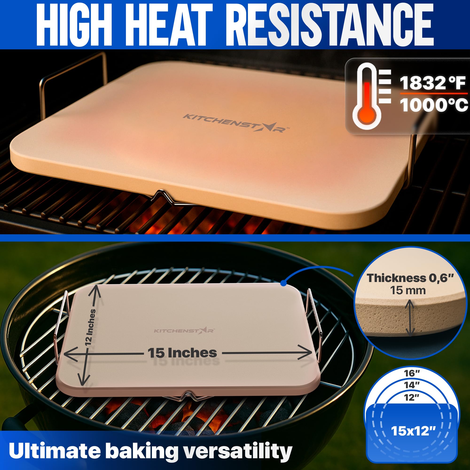 KitchenStar plastic scraper tool enables quick cleanup after baking