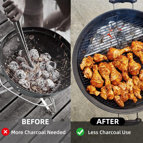 Kitchique grill accessory ideal for camping and indoor grilling setups.