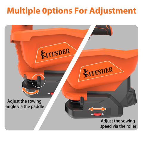 KITESDER seed angle coverage up to 125 degrees for wide reach.