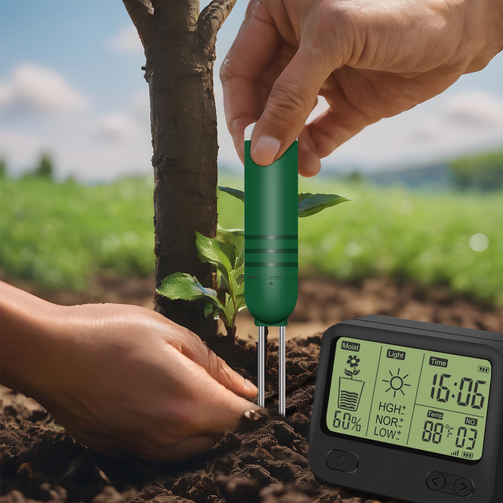 KITHOUSE waterproof sensor works indoors and outdoors with reliable wireless range.