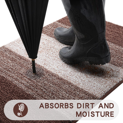 Kitinjoy doormat texture detail highlighting dense fibers for dirt control.