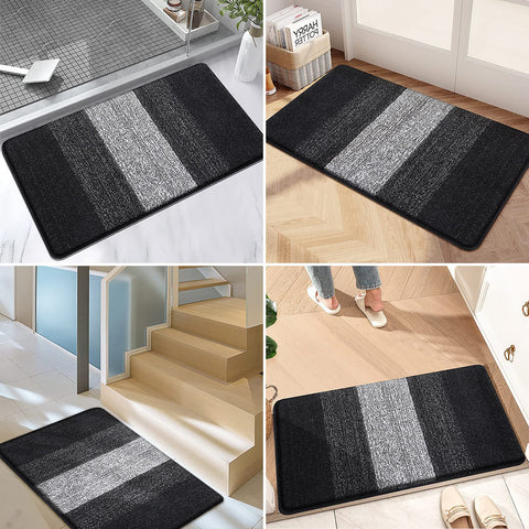 Kitinjoy door mat durable-braided-edges provide long-lasting resilience.