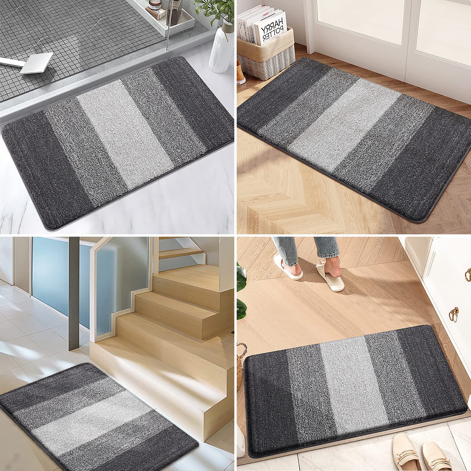 Kitinjoy washable doormat is easy to clean and maintain