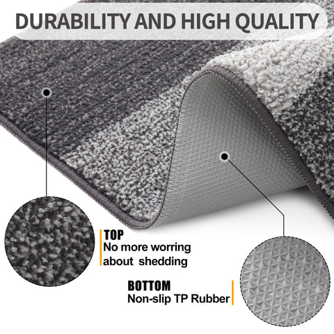 Kitinjoy low-profile mat fits under doors without snagging