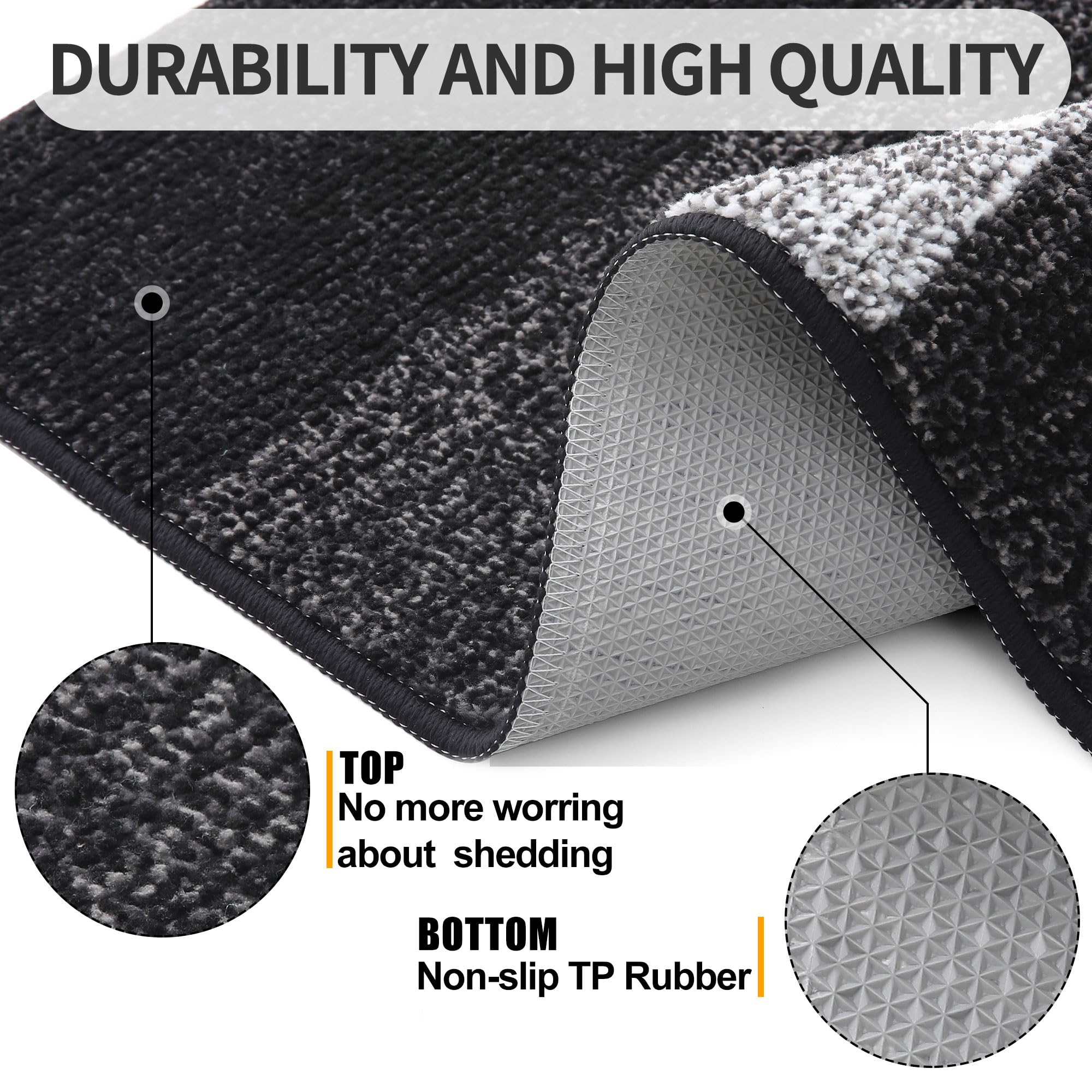 Kitinjoy door mat low-profile-04inch fits under doors smoothly.