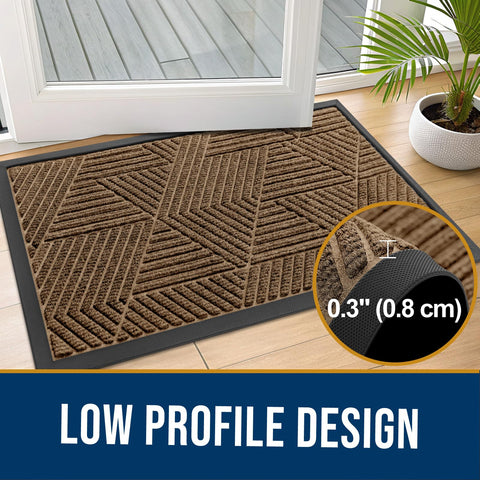 Kitinjoy indoor-outdoor entry mat suits foyers, garages, and patios.