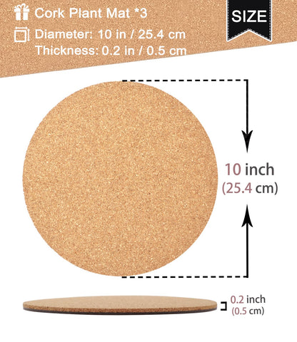 KITLAB absorbent cork pad helps keep floors clean.