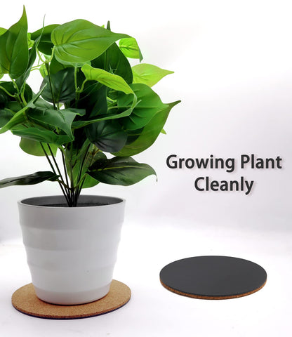 KITLAB cork coaster set dries quickly and wipes clean.