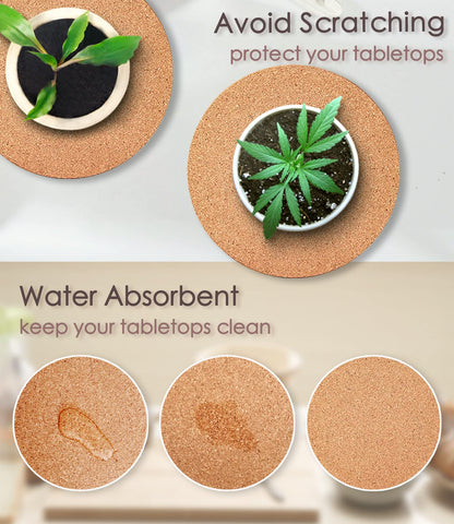 KITLAB cork mats work as drying mats, trivets, or placemats.