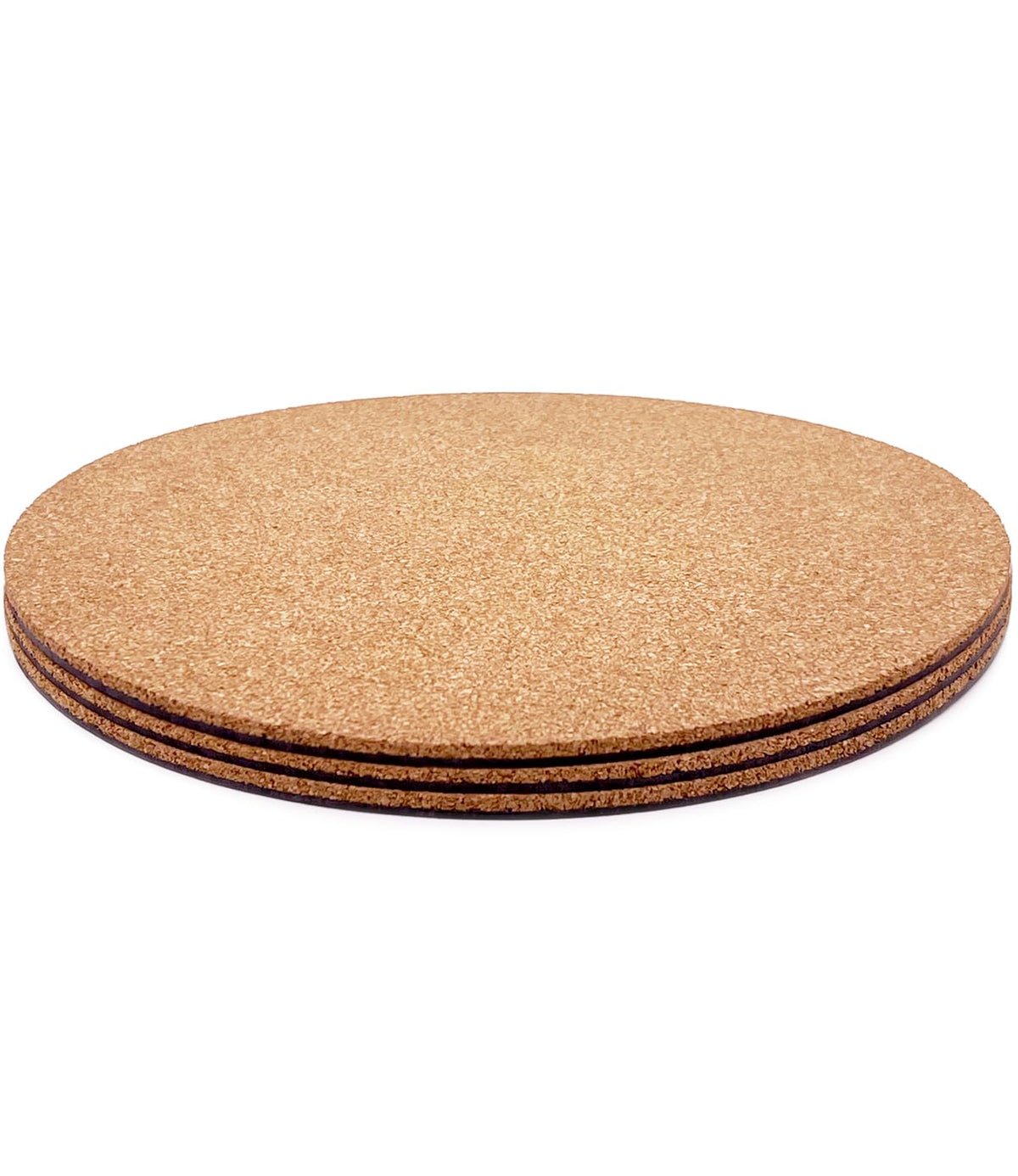 KITLAB cork plant coaster 10 inch round protects surfaces from spills.