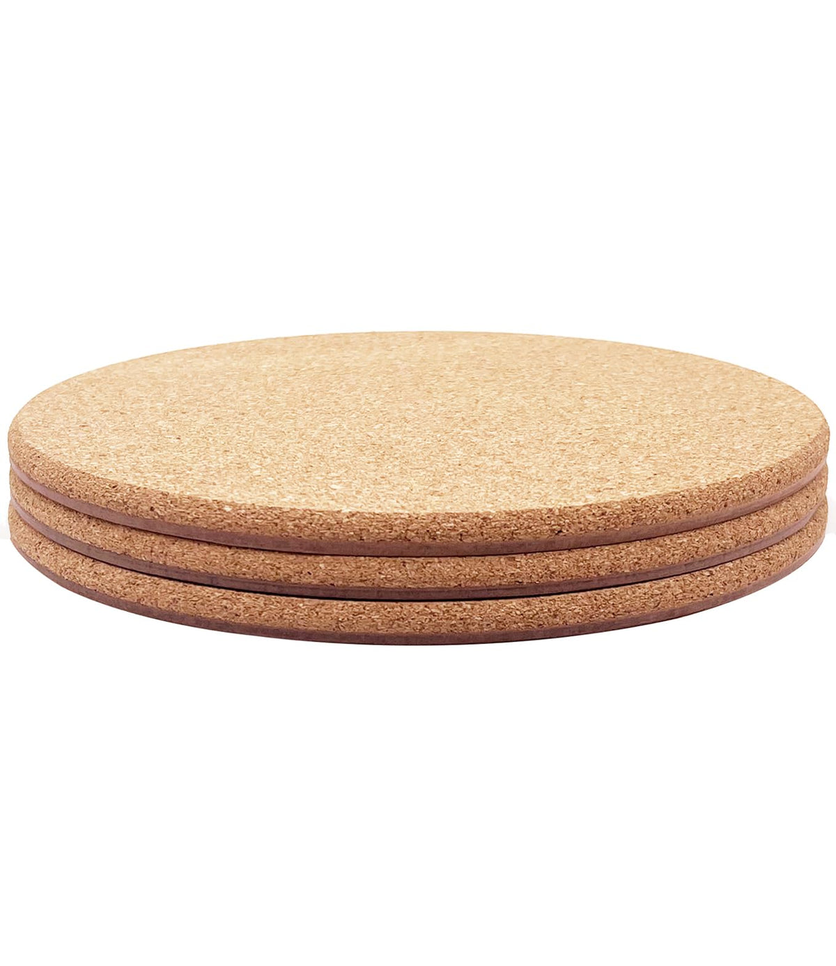 KITLAB cork plant coaster 10inch top view highlights natural texture and durable surface protection.