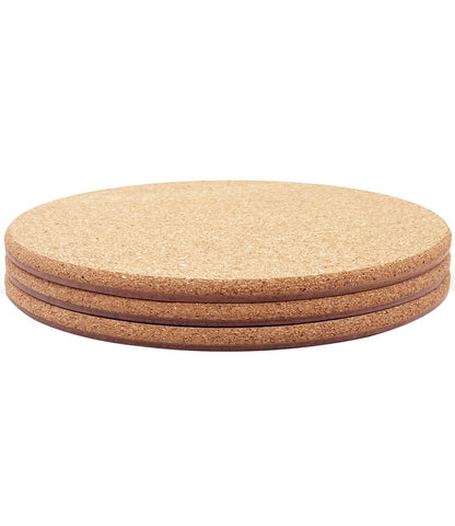 KITLAB cork plant coaster 10inch top view highlights natural texture and durable surface protection.