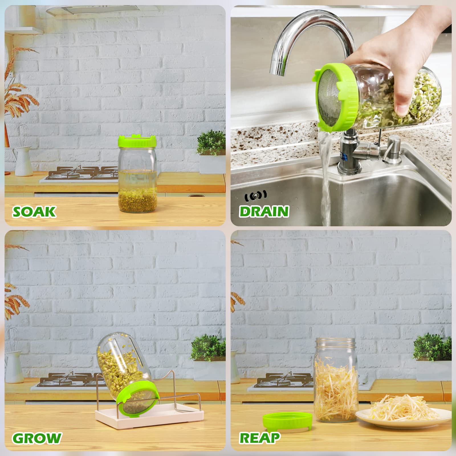 Kitmiido drip tray catches water to keep counters clean.
