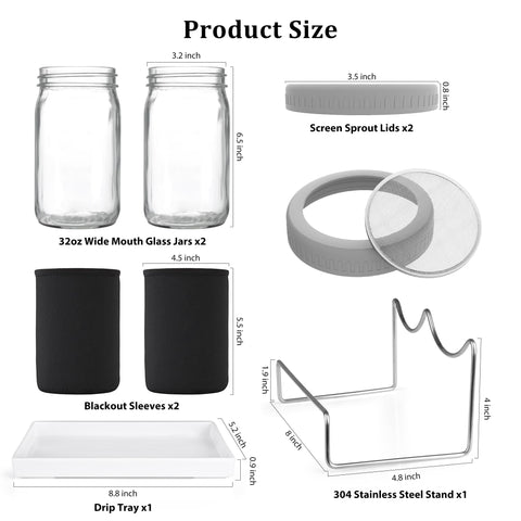 Kitmiido sprouter lid in stainless steel for rust-free sprouting and airflow