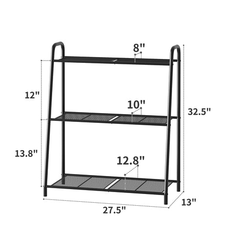 Kitsanery heavy-duty plant holder ladder providing stable support for pots