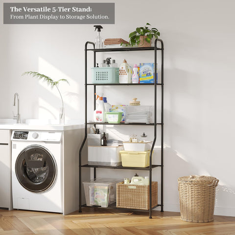 Kitsanery plant stand 5-tier indoor garden supports varied pots in living spaces